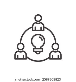 workshop icon isolated stroke in black color
