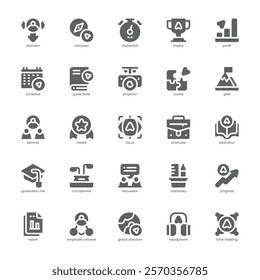 Workshop Icon pack for your website, mobile, presentation, and logo design. Workshop Icon glyph design. Vector graphics illustration and editable stroke.