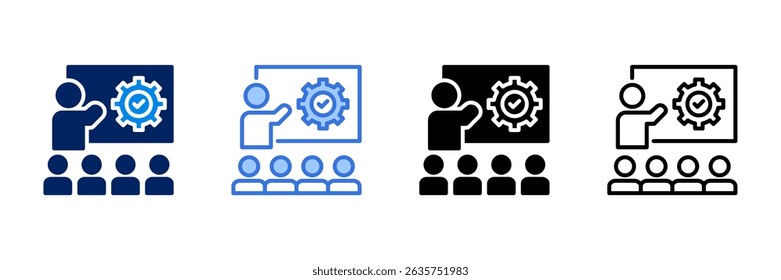 Workshop Ícone Definir Coleção de Estilos Diferentes