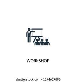 workshop icon. Simple element illustration. workshop concept symbol design. Can be used for web and mobile.