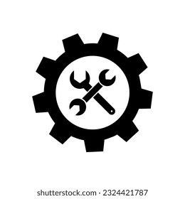 Workshop icon vector. Repair illustration sign. Service center symbol. Engineering logo.