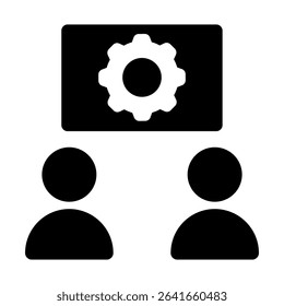 Workshop icon vector set. Developer illustration sign collection. Engineering symbol. Teamwork web icons. Containing repair, service center, team building, coaching, meeting and more.