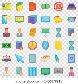 Workshop icons set. Cartoon style of 36 workshop vector icons for web for any design