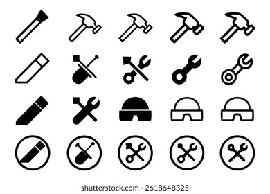 Workshop Icons Set: Teamwork, Strategy, Leadership, Innovation, Collaboration