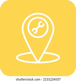 Workshop location Vector Icon Design Illustration