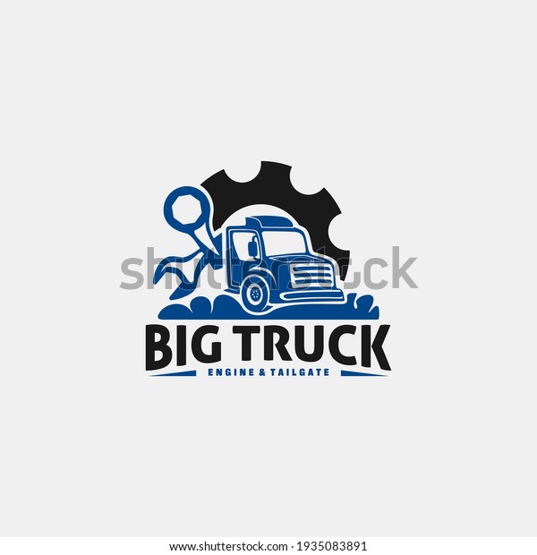 Workshop Logo Vintage Truck Logo Retro Stock Vector (Royalty Free ...