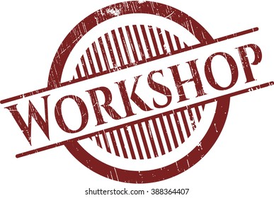 Workshop rubber grunge texture seal