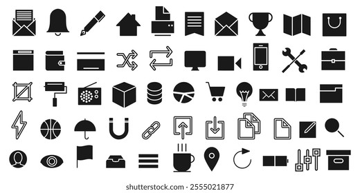 Workshop set of web icons in black and blue style. Business Workshop icons for web and mobile app.