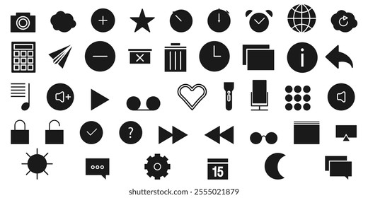 Workshop set of web icons in black and blue style. Business Workshop icons for web and mobile app.