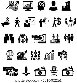 Workshop set of web icons in line style. Vector illustration in modern thin line style of business related icons: teamwork, documents, devices, and more. Pictograms and infographics for mobile apps.