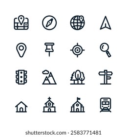 Workshop set of web icons in line style. Business Workshop icons