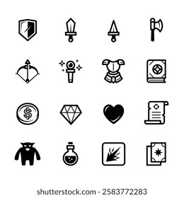 Workshop set of web icons in line style. Business Workshop icons