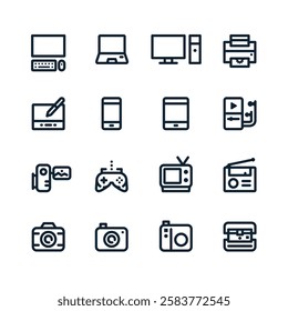 Workshop set of web icons in line style. Business Workshop icons