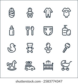 Workshop set of web icons in line style. Business Workshop icons