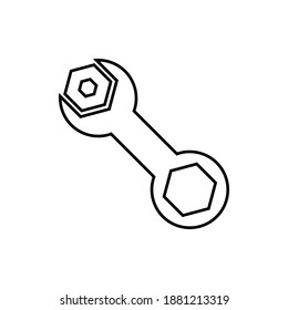 workshop tools vector outline icon