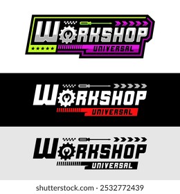 Workshop universal illustration design collection for your project, banner, tshirt, sticker, community and more