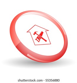 Workshop. Vector icon.