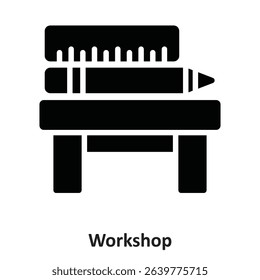 Workshop Vector Icon which can easily modify or edit