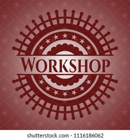 Workshop vintage red emblem
