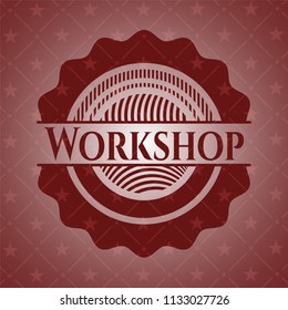 Workshop vintage red emblem