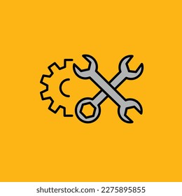 workshop wheel lock icon logo