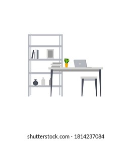 workspace concept flat illustration design
