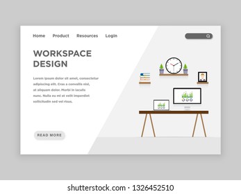 Workspace Design Landing Page