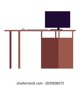 icono de escritorio de trabajo aislado