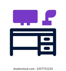 workspace duo tone icon. vector icon for your website, mobile, presentation, and logo design.