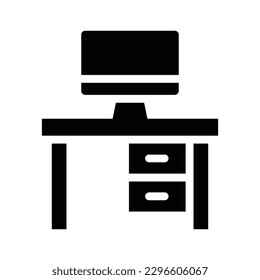 workspace glyph icon illustration vector graphic