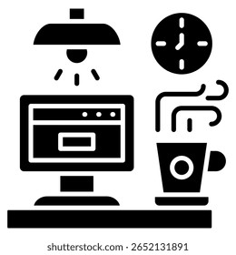 Elemento De Ícone Do Espaço De Trabalho Para Design