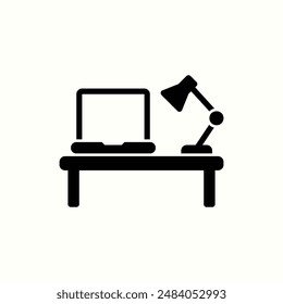 Workspace-Symbol, isoliertes schwarzes Symbol Thema Lernen