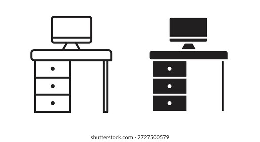 Workspace icon isolated vector Illustration. Vector pictogram for web and app