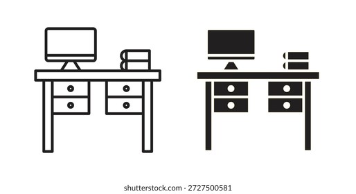 Ícone do Workspace vetor isolado Ilustração. Pictograma vetorial para web e app
