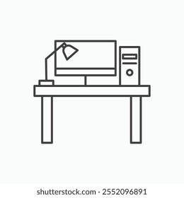 Workspace icon. line style vector icon.