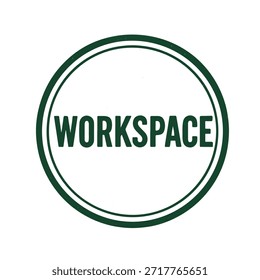 Vector del sello del logotipo del espacio de trabajo en el fondo blanco
Icono de sello de Vector