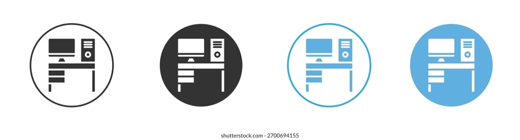 Workspace icon Logo Template Design set