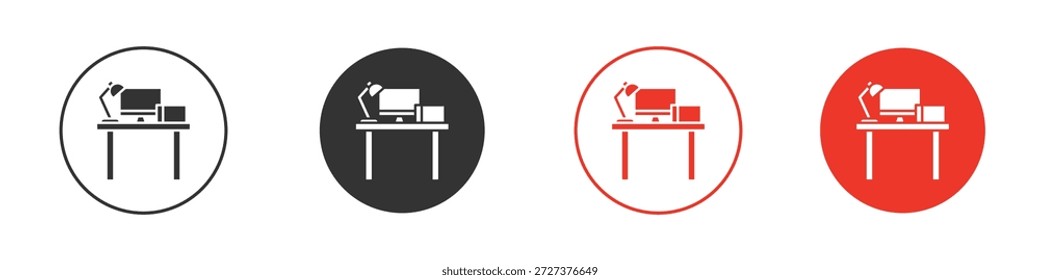 Workspace icon for ui or ux isolated on white for mobile app, editable