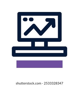 Icono de espacio de trabajo. Icono de Vector de doble tono para su Sitio web, móvil, presentación y diseño de logotipo.