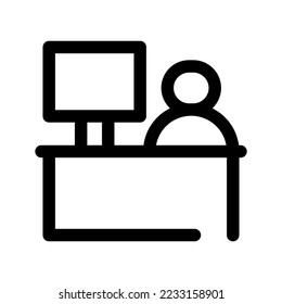 Workspace Icon Vector Symbol Design Illustration