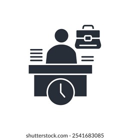 workspace icon. vector.Editable stroke.linear style sign for use web design,logo.Symbol illustration.