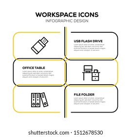 WORKSPACE AND ILLUSTRATION ICON CONCEPT