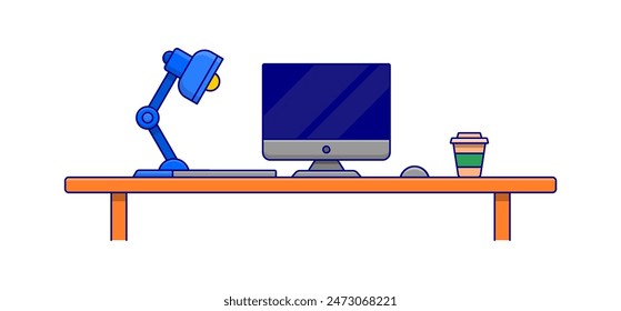 Ilustración de Espacio de trabajo. Icono de Espacio de trabajo. espacio de trabajo de Vector.
