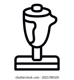 Workspace joystick icon. Outline workspace joystick vector icon for web design isolated on white background