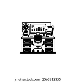 Workspace Line Icon. linear style sign for mobile concept and web design. Outline vector icon.