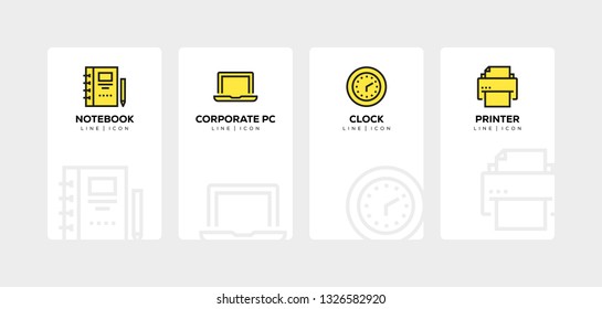 WORKSPACE LINE ICON SET