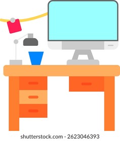 Workspace Line vector Icon Design