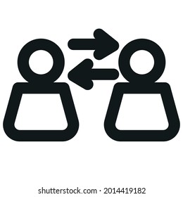 Workspace outline icon, suitable for office set