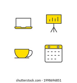 workspace set icon, isolated workspace set sign icon, vector illustration