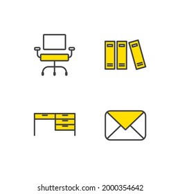 workspace set icon, isolated workspace set sign icon, vector illustration